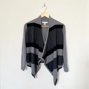 August Silk Draped Front Cardigan S